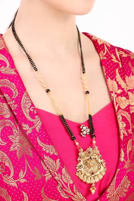 Multicolor american diamond mangalsutra 5