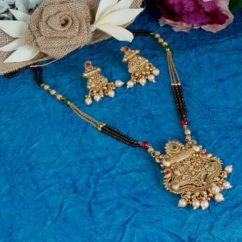 Multicolor american diamond mangalsutra 1