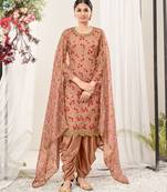 Chiku embroidered net salwar