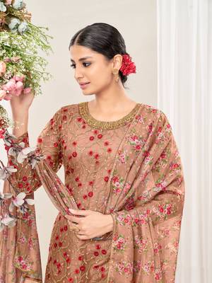 Chiku embroidered net salwar 3