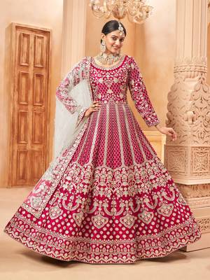 Ruby embroidered art silk salwar 2