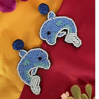 Blue earrings 2