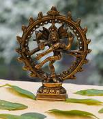 Chaque Decor Lord Shiva Dancing Natraj/Nataraja Statue Showpiece Handcrafted Sculpture for Home and Puja