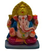 Chaque Decor Hand painted  Lord Ganapati  Idol for Success & Gifts