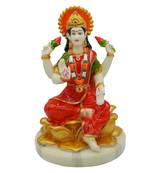 Chaque Decor Hand painted  Goddess Mata Laxmi Idol for Pooja Room Decoration