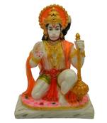 Chaque Decor Multi Hand painted  Lord Hanuman giving blessing Idol For Home Decoration