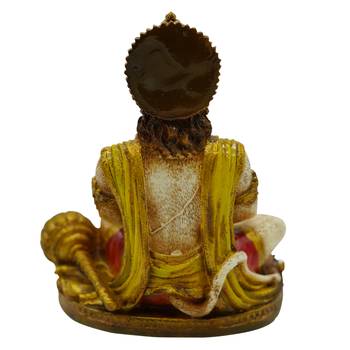 Chaque Decor Hand painted  Lord Hanuman in dhyan Idol For Home Decoration 4