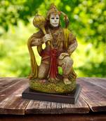 Multicolor Resin Textured Hanuman Idol Showpiece