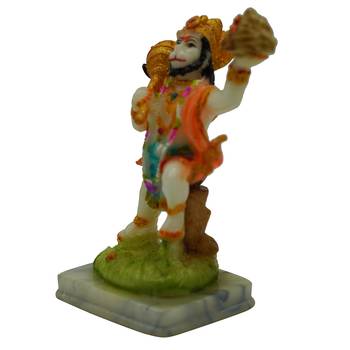 Chaque Decor Hand painted  Lord Hanuman caring mountain  Idol For Home Decoration 2