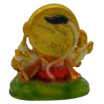 Chaque Decor Hand painted  Lord Panchmukhi Hanuman Idol For Home Decoration 3