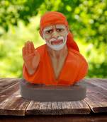 Chaque Decor Hand painted  Dwarka Sai Baba Idol For Home Decoration