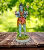 Chaque Decor Hand painted  Lord Shiv Ji Idol For Home Decoration