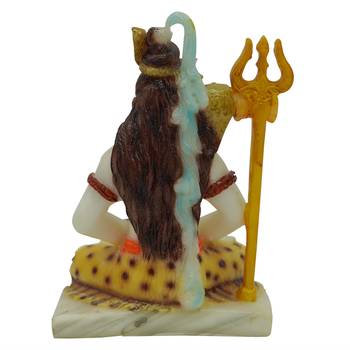 Chaque Decor Hand painted  Lord Shiv Ji Idol For Home Decoration 4