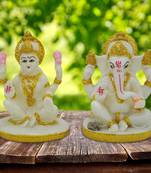 Chaque Decor Hand painted  Laxmi Ganesh For Home Decoration