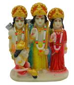 Chaque Decor Hand painted  Ram Darbar For Pooja Room Decoration