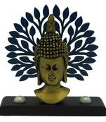Chaque Decor Buddha Taj Idol Under A Tree for Home/Temple/Office/Car Dashboard