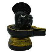 Chaque Decor Black Stone Shiv Ling Statue For Temple/Home