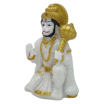 Chaque Decor Hanuman Handpainted Idol For Success & Gifts/Pooja Room/Home Decoration 3