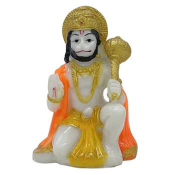 Chaque Decor  Hanuman Handpainted Idol For Success & Gifts/Pooja Room/Home Decoration 2