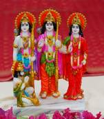 Chaque Decor   Ram Darbar Handpainted Idol For Success & Gifts/Pooja Room/Home Decoration
