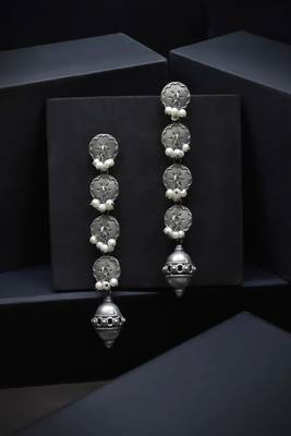 Silver danglers-drops 1