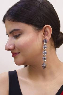 Silver danglers-drops 4