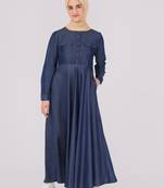 Sapphire Love Cross Pocket Jilbab | Silk Route | Length 60