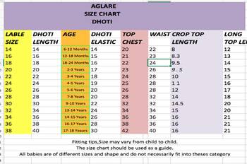 Aglare Dhoti Top top and pant set for babygirl,girls small girls,kids cord set.Saga White 5