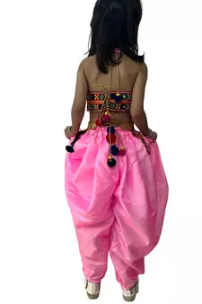 Aglare Dhoti Top top and pant set for babygirl,girls small girls,kids cord set.Saga Pink