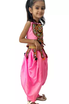 Aglare Dhoti Top top and pant set for babygirl,girls small girls,kids cord set.Saga Pink