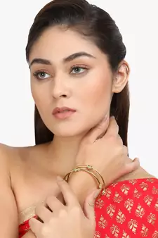 Gold bangles-and-bracelets