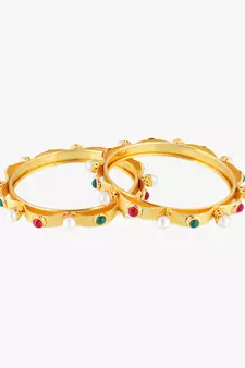 Gold bangles-and-bracelets