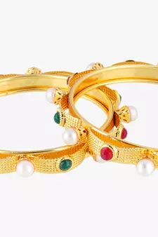 Gold bangles-and-bracelets