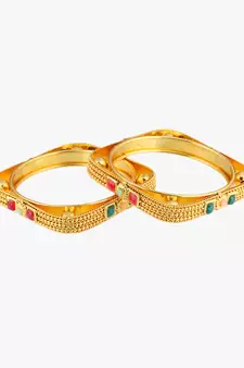 Gold bangles-and-bracelets