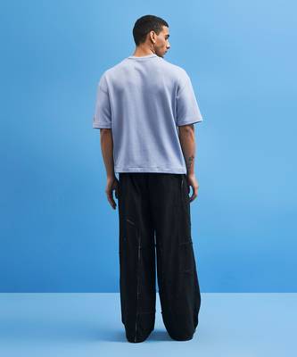 Black Shoji All-Over Patchwork Trousers 3