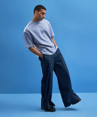 Denim Tie-Up Trousers 7