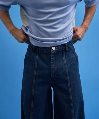 Denim Tie-Up Trousers 8