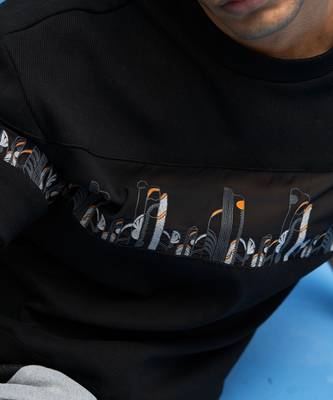 Black Coastline Embroidered T-Shirt 5