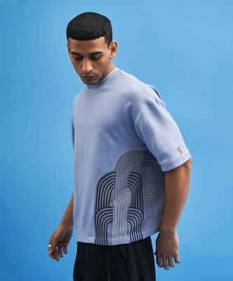 Steel Blue Chrysler Hand-Embroidered T-Shirt 8