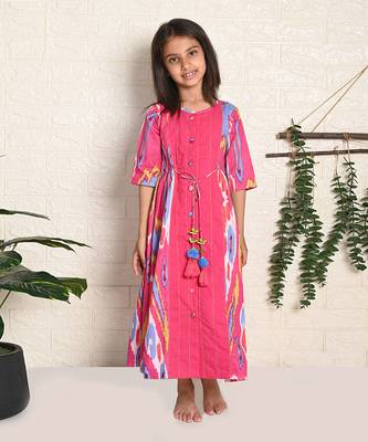 Rainbow Ikat Dress 3