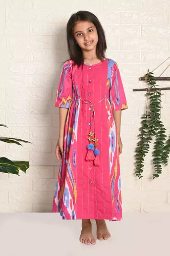 Rainbow Ikat Dress
