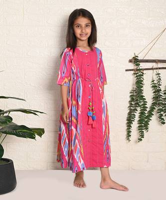 Rainbow Ikat Dress 1