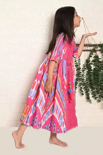 Rainbow Ikat Dress