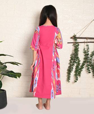 Rainbow Ikat Dress 5
