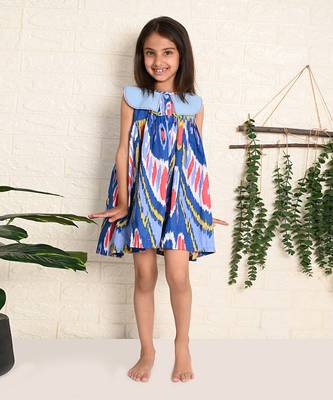Aqua Ikat Dress 1