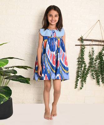 Aqua Ikat Dress 2