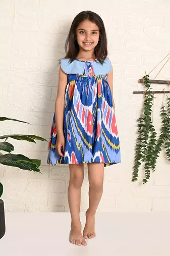 Aqua Ikat Dress