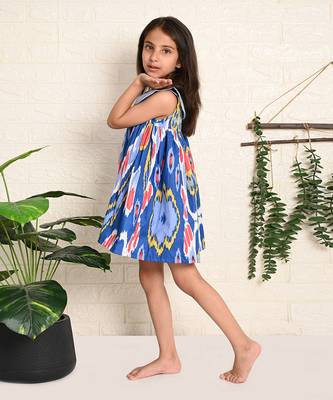 Aqua Ikat Dress 3