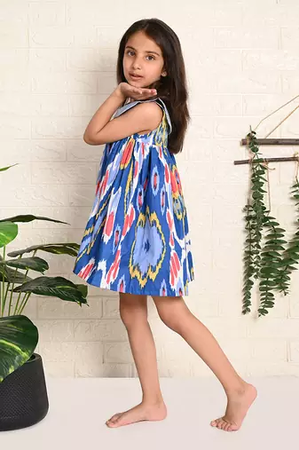 Aqua Ikat Dress