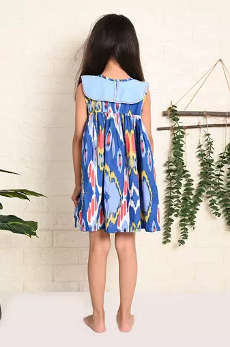 Aqua Ikat Dress